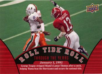 2012 Upper Deck University of Alabama #95 George Teague Front