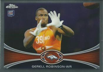 2012 Topps Chrome #214 Gerell Robinson Front