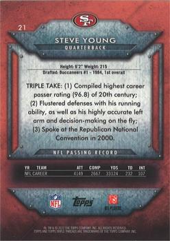 2012 Topps Triple Threads #21 Steve Young Back