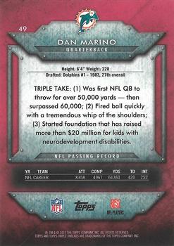 2012 Topps Triple Threads #49 Dan Marino Back