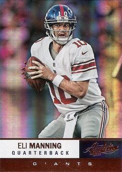 2012 Panini Absolute #66 Eli Manning Front