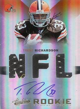 2012 Panini Absolute #235 Trent Richardson Front