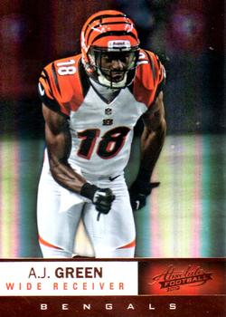 2012 Panini Absolute #9 A.J. Green Front