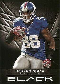 2012 Panini Black #68 Hakeem Nicks Front