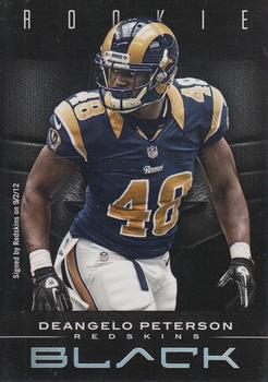 2012 Panini Black #127 Deangelo Peterson Front