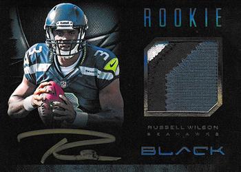 2012 Panini Black #R25 Russell Wilson Front