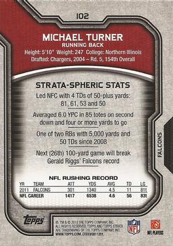 2012 Topps Strata (Hobby) #102 Michael Turner Back