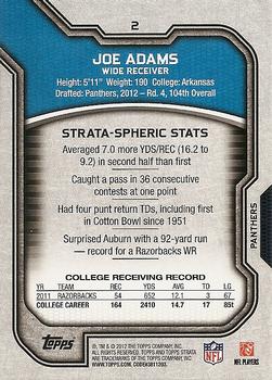 2012 Topps Strata (Hobby) #2 Joe Adams Back