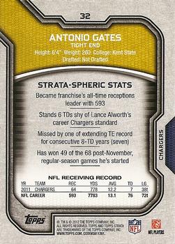 2012 Topps Strata (Hobby) #32 Antonio Gates Back