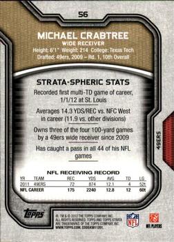 2012 Topps Strata (Hobby) #56 Michael Crabtree Back