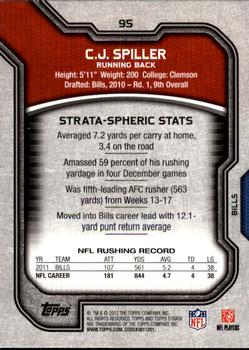 2012 Topps Strata (Hobby) #95 C.J. Spiller Back