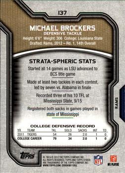 2012 Topps Strata (Hobby) #137 Michael Brockers Back