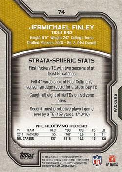 2012 Topps Strata (Hobby) #74 Jermichael Finley Back