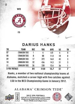 2012 SP Authentic #8 Darius Hanks Back