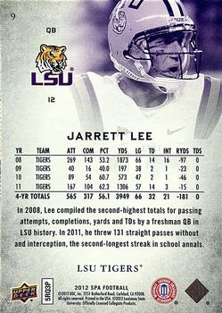 2012 SP Authentic #9 Jarrett Lee Back