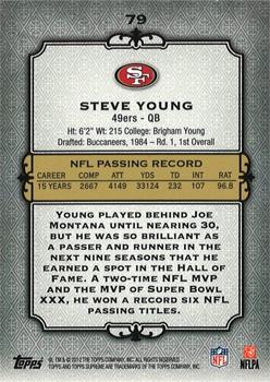 2012 Topps Supreme #79 Steve Young Back