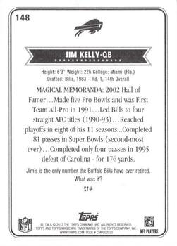 2012 Topps Magic #148 Jim Kelly Back