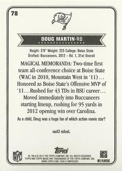 2012 Topps Magic #78 Doug Martin Back