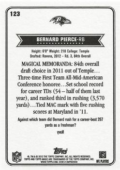 2012 Topps Magic #123 Bernard Pierce Back