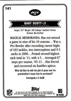 2012 Topps Magic #141 Bart Scott Back