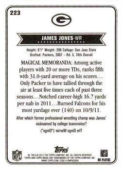 2012 Topps Magic #223 James Jones Back