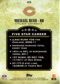 2012 Topps Five Star #45 Michael Bush Back