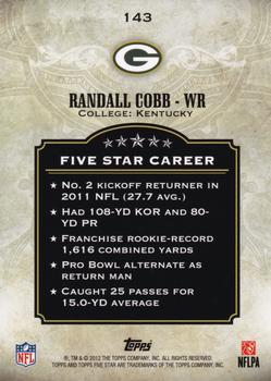 2012 Topps Five Star #143 Randall Cobb Back