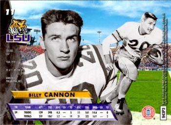2012 Fleer Retro Ultra #11 Billy Cannon Back