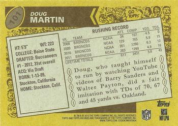2013 Topps Archives #101 Doug Martin Back