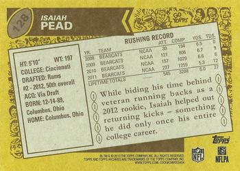 2013 Topps Archives #128 Isaiah Pead Back