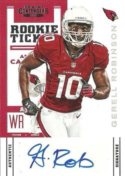 2012 Panini Contenders #139 Gerell Robinson Front