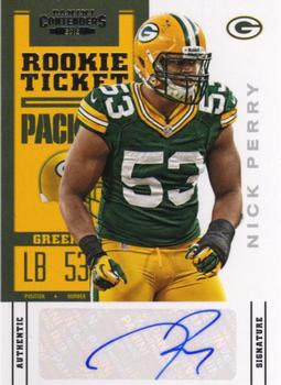 2012 Panini Contenders #173 Nick Perry Front