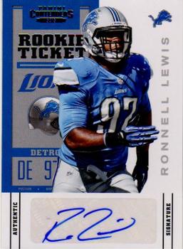 2012 Panini Contenders #181 Ronnell Lewis Front
