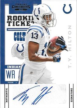 2012 Panini Contenders #186 T.Y. Hilton Front
