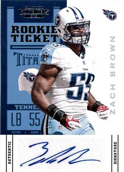 2012 Panini Contenders #199 Zach Brown Front