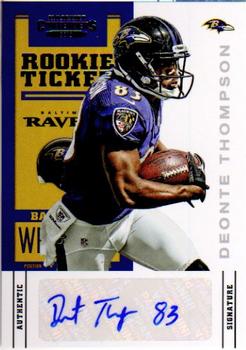 2012 Panini Contenders #236 Deonte Thompson Front