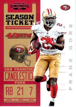 2012 Panini Contenders #83 Frank Gore Front