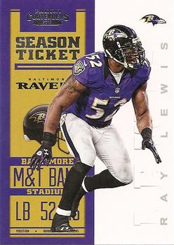 2012 Panini Contenders #8 Ray Lewis Front