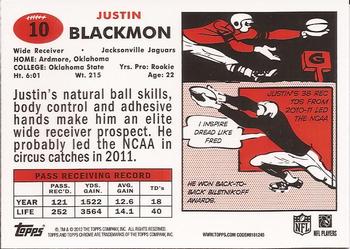 2012 Topps Chrome - 1957 #10 Justin Blackmon Back