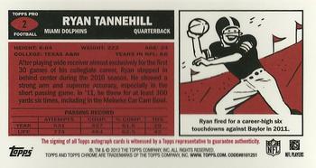 2012 Topps Chrome - 1965 #2 Ryan Tannehill Back