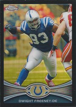 2012 Topps Chrome - Black Refractors #151 Dwight Freeney Front