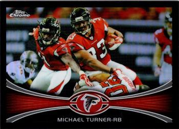 2012 Topps Chrome - Black Refractors #130 Michael Turner Front