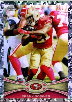 2012 Topps Chrome - Camo Refractors #18 Frank Gore Front