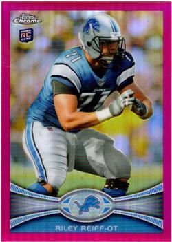 2012 Topps Chrome - Pink Refractors #4 Riley Reiff Front