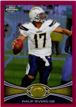 2012 Topps Chrome - Pink Refractors #30 Philip Rivers Front