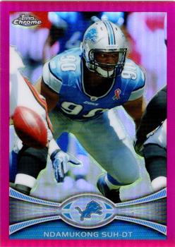 2012 Topps Chrome - Pink Refractors #31 Ndamukong Suh Front