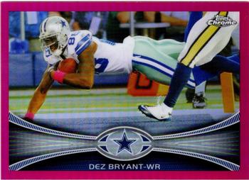 2012 Topps Chrome - Pink Refractors #35 Dez Bryant Front