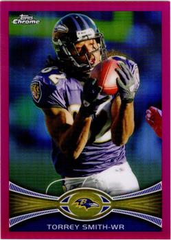 2012 Topps Chrome - Pink Refractors #52 Torrey Smith Front