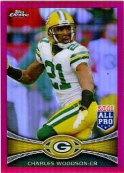 2012 Topps Chrome - Pink Refractors #58 Charles Woodson Front