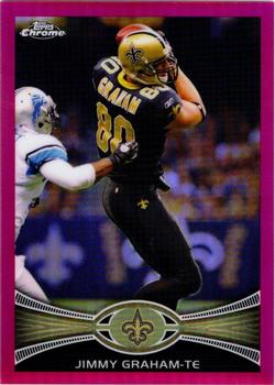 2012 Topps Chrome - Pink Refractors #73 Jimmy Graham Front